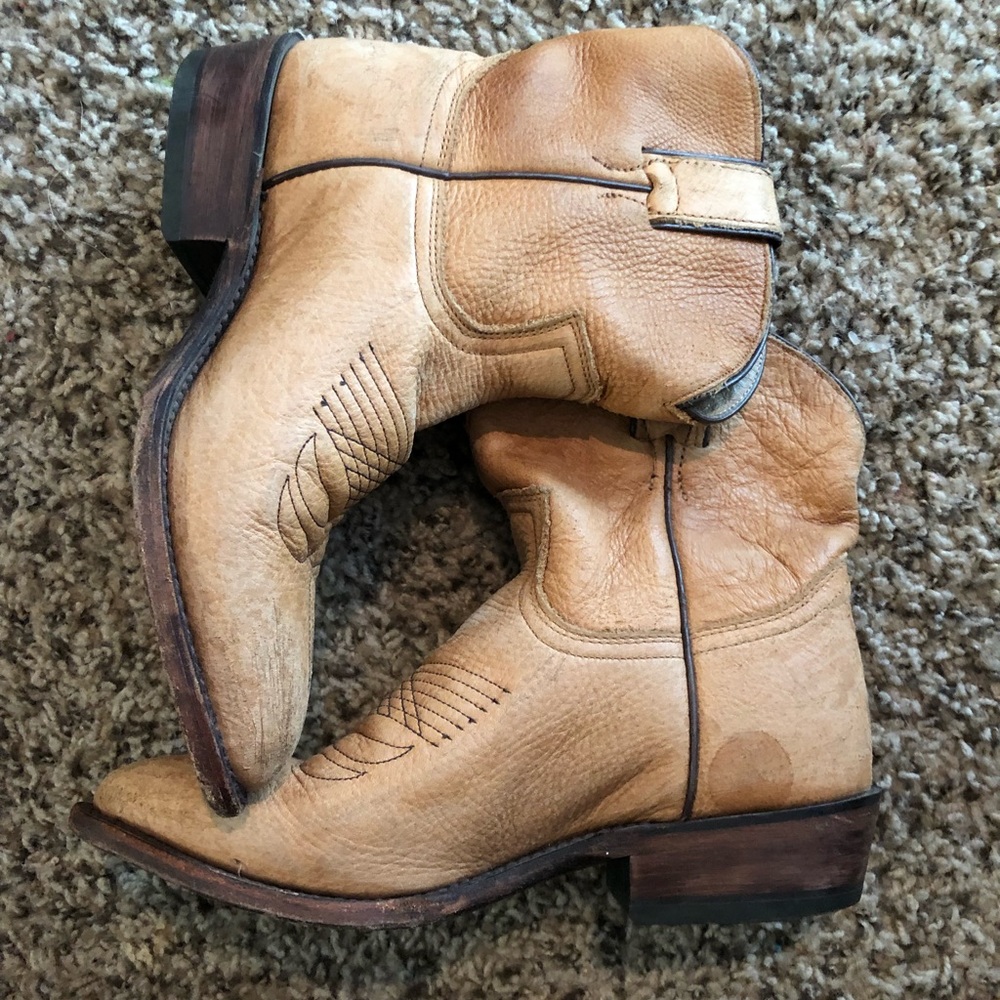 Frye ankle cowboy boots